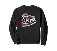 Funny Only Time I Sweep Curling Team Skip Sport Geschenk Sweatshirt
