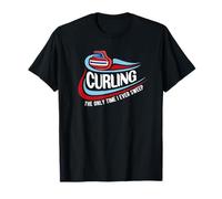 Funny Only Time I Sweep Curling Team Skip Sport Geschenk T-Shirt