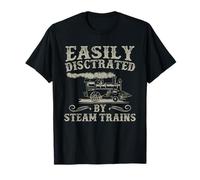 Funny Railway Steam Train Lokomotive Graphic Steam Train T-Shirt