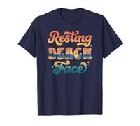 Funny Resting Beach Face Summer and Beach Cute Ocean Lovers T-Shirt