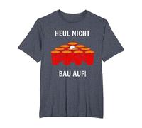 Funny t-Shirt Festival Beer Pong Tshirt for Festival goers b T-Shirt, Herren Große Größen, Blau Meliert, 2X Tall