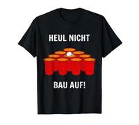 Funny t-Shirt Festival Beer Pong Tshirt for Festival goers b T-Shirt, Herren, Schwarz, XXL