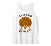 Funny Thanksgiving Vintage Guess What Turkey Butt Tank Top
