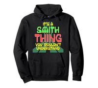 Funny Vintage 80s/90s Computer Game Smith Family Name Pullover Hoodie