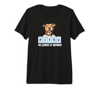 Funny Womens Kids Girls Elements of Happiness Pittie Lover Premium T-Shirt