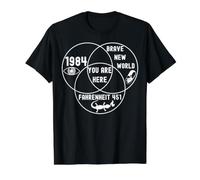 Funny You Are Here Dystopian Venn Diagramm English Teacher W Preisgünstiges Grafik-T-Shirt, Herren, Schwarz, XL