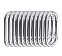 FUNOMOCYA 15 Stück Teiliges Aluminiumlegierung Karabinerhaken Rucksack Verbindungsschnallen Outdoor Sport Flaschenhalter Schlüsselanhänger Robust Langlebig für Wandern Camping Klettern