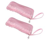 FUNOMOCYA 2 Stück Aufbewahrungstasche für Ballettschuhe Ballettschuhorganisator Schuhorganisatortasche balletttasche Aufbewahrung von Tanzschuh Ballettschuhspeicher Schuhtasche Pink