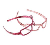 FUNOMOCYA 2 Stück Damen Haarbänder Brillen Design Cutes Stirnbänder für Gesichtwaschen und Sports Komfortable PC Haaraccessoires für Frauen im Alltag