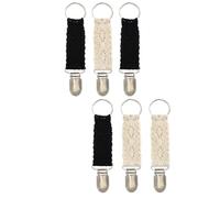 FUNOMOCYA 6 Stück Teiliges Hutclip Reisen Kleine Robuste Taschen hutclips in Schwarz und Zuverlässige Outdoor Halter für Hüte und Tücher Praktisch zum Befestigen an Rucksack oder Tasche