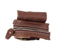 FUNOMOCYA Multifunktionale Herren Handytasche aus Echtem Leder Retro gürteltasche mit Praktischem Clip Outdoorgeeignet Handyschutzhülle für Arbeit und Sport