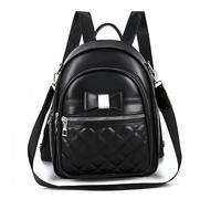 FUNSEED Rucksack Damen Bowknot Klein, PU-Leder Diebstahlsicher Umhängetaschen, Ideal für Büro, Pendler und Arbeit, Leicht Elegant Women Backpack