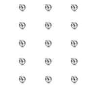 Funseedrr 15 Stück Piercing Kugeln Ersatz 5mm, 1,6mm 14G Innengewinde Silber Edelstahl Ersatzkugeln für Septum Zunge Augenbraue Lippe Brustwarze Bauchnabel Piercing Schmuck