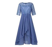 FUPODD Abschlusskleid Chiffonkleid Cocktailkleid Damen Elegant Abendkleider Lang Ballkleider Damenkleider Sommer Kleid Festlich Kleid Für Hochzeit Als Gast Vintage Kleider Maxikleid Abschlusskleider