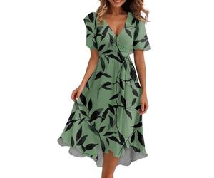 FUPODD Elegante Kleider Damen Sommer Sommerkleid Abendkleider Elegant Für Hochzeit Kleid Hochzeitsgast Strandkleid Sommerkleider Leicht Und Luftig Abendkleid Party Abschlusskleid Freizeit Maxikleid