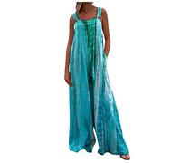 FUPODD Jumpsuits Für Damen Umstands Jumpsuit Culotte Playsuit Latzhose Leinen Jumpsuit Rückenfrei Damen-Overalls Fur Mollige Maternity Bodysuit Umstandsmode Women Sommerlicher Hosenanzug Extra Lang