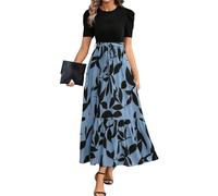 FUPODD Kleider Damen Sommer Sommerkleid Abendkleider Elegant Für Hochzeit Maxikleid Damen Sommer Kleid Hochzeitsgast Strandkleid Sommerkleider Leicht Und Luftig Cocktailkleid Abendkleid Ballkleid