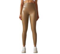 FUPODD Kunstleder Leggings Damen Stretch High Waist Lederleggings Schwarz Lederhose Damen Leggins Elegant Thermo Leder Leggings Winter Übergröße Kunstlederhose Sexy Yogahose Hohe Taille
