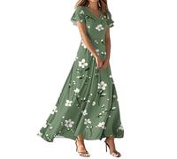 FUPODD Maxikleid Damen Sommer Festliche Kleider Boho-Kleid Luftige Partykleid Sommerkleider Strickkleid Multiway Sommerkleidung Festliches Sommerkleid Lang Strandkleid Damen Große Größen Doppellagig