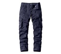 FUPODD Outdoorhose Damen Wanderhose Langgröße Jeans High Waist Weites Bein Cargohose Baggy Low Waist Cargo Jeans Hose fur Damen Trekkinghose Arbeitshose Schwarz Stretch Freizeithose mit Taschen