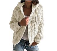FUPODD Pullover & Strickjacken Für Damen Strickjacke Damen Grobstrick Strickmantel Wollstrickjacke Damen Cardigan Damen Strickmantel Damen Strickpullover Damen Strickjacke Damen Pulli Damen