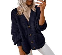 FUPODD Strickmantel Damen Cardigan Damen Kurz Cardigan Damen Elegant Weihnachts Cardigan Damen Strick Cardigan Damen Grobstrickjacke Damen Strickjacken Für Damen Pullover Damen Pullunder Damen