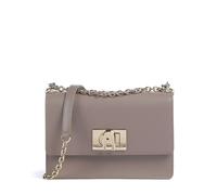 Furla 1927 Mini Schultertasche taupe, genarbtes Rindsleder, Damen