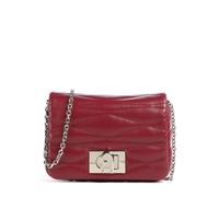 Furla 1927 Mini Soft Umhängetasche dunkelrot, fein genarbtes Leder, Damen
