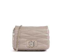 Furla 1927 Mini Soft Umhängetasche taupe, fein genarbtes Leder, Damen