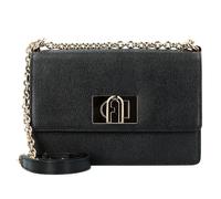 Furla 1927 Mini Schultertasche schwarz, genarbtes Rindsleder, Damen