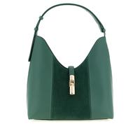 Furla bicolor Schultertasche aus Kalbsleder Grün