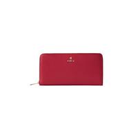 Furla Geldbörse Camelia XL Zip Around, Leder, Rot, 20 x 10 x 3 cm, 12 Kartenfächer, lässiger Stil