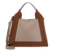 FURLA Gilda Tote Bag L Greige + Cognac h + Nero