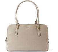Furla Giulia Schultertasche Leder 36 cm grau