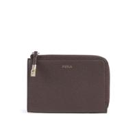 Furla Leder Kartenhalter Vitello Night Goccia Card Case Espresso Dunkelbraun