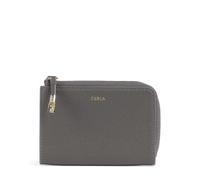 Furla Leder Kartenhalter Vitello Night Goccia Card Case Urban Gray grau
