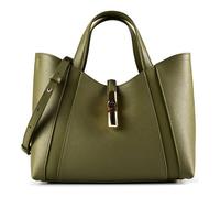 Furla Goccia Shopper Tasche S Leder 28 cm grün