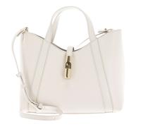 Furla Goccia S Handtasche creme, genarbtes Leder, Damen