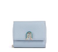 Furla Idea Geldbörse hellblau, genarbtes Leder, Damen