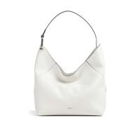 Furla Lara M Beuteltasche weiß, genarbtes Leder, Damen