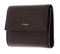 Furla Leder Geldbörse Vitello Night Goccia Compact Wallet Espresso Dunkelbraun