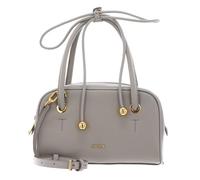 Furla Leder Handtasche Umhängetasche Poppy Mini Dome Bag Stone Gray hellgrau