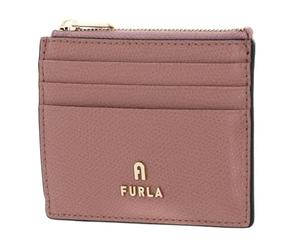 Furla Leder Kartenhalter Camelia Zipped Card Case Tulle Altrosa