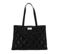 Furla Leder Schultertasche 1927 Tote Quilted Nero schwarz