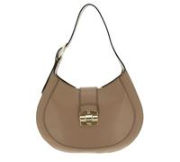 Furla Leder Schultertasche Club 2 Hobo Greige taupe