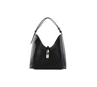 Furla Leder Schultertasche Goccia Hobo Bag Nero schwarz