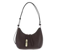 Furla Leder Schultertasche Goccia Shoulder Bag Cioccolato dunkelbraun