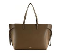 Furla Leder Schultertasche Shopper Ava Tote With Zip Toffee + Nero int hellbraun