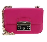 Furla Leder Schultertasche Umhängetasche Metropolis Mini Crossbody Pop Pink