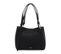 Furla Leder Schultertasche Umhängetasche Nuvola Tote Nero schwarz